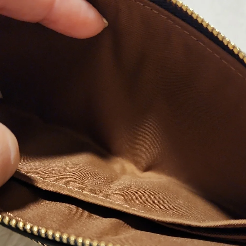 Coach Tan and Brown Signature Wristlet - Picture 7 of 7